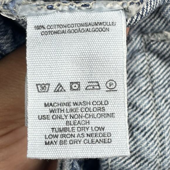 WE THE FREE Women Size 30 Colette High Rise Wide Leg Cropped Cotton Denim Jeans - Picture 8 of 16